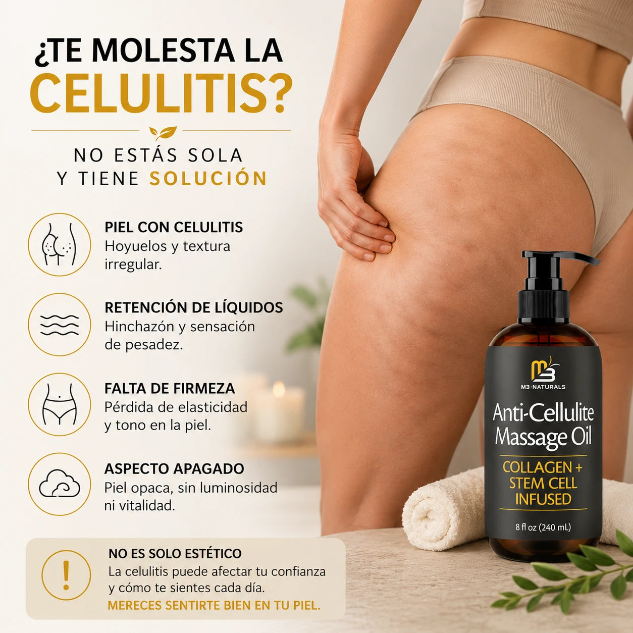 M3naturals Celulitis Oil Massage