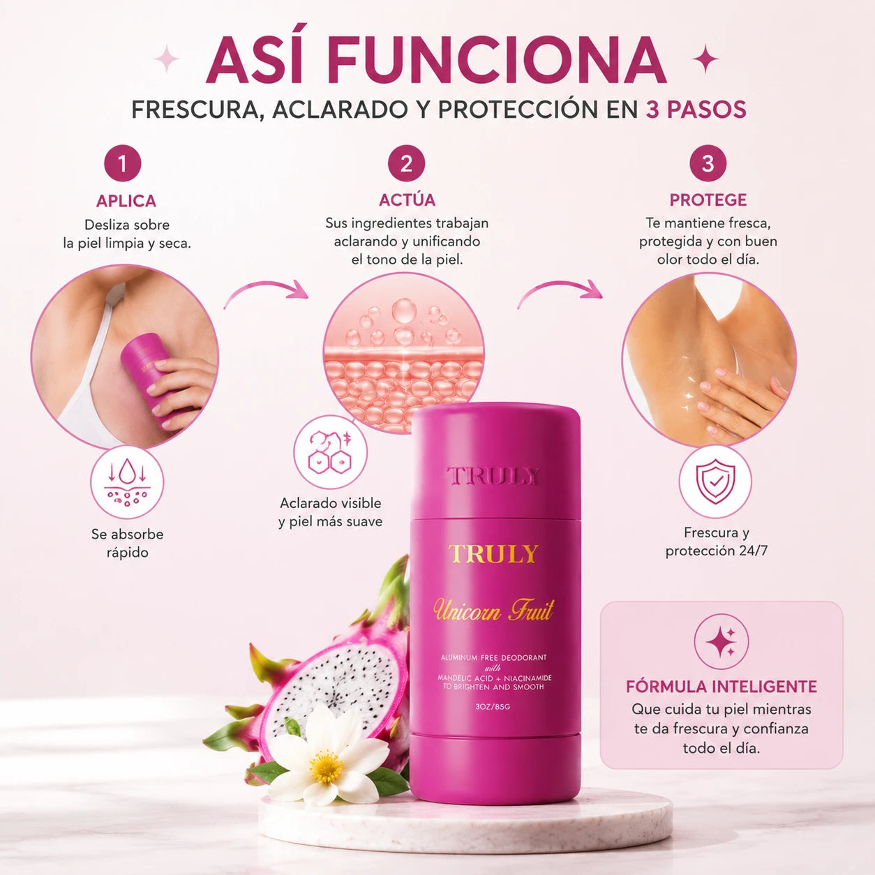 TRULY Unicorn Fruit Skin Deodorant 60ML
